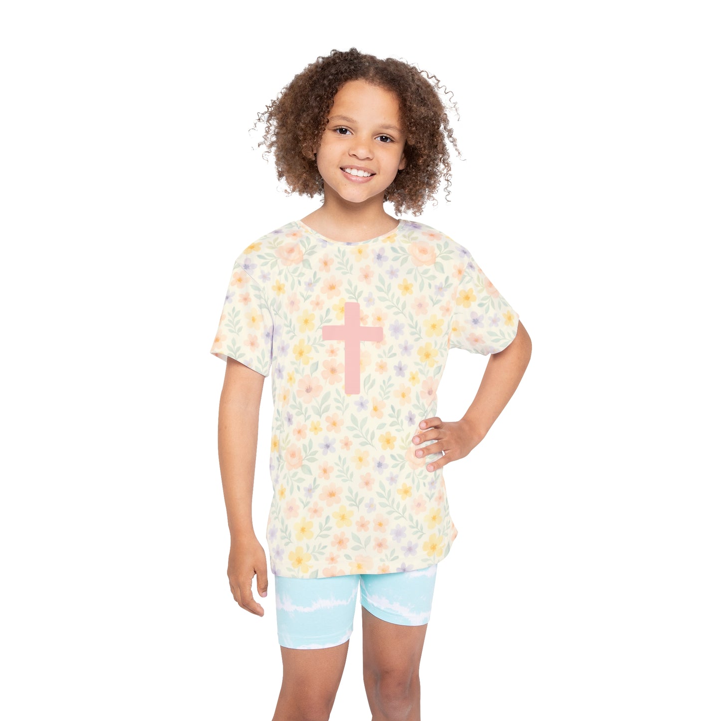 Girls' Cross Flower Tee
