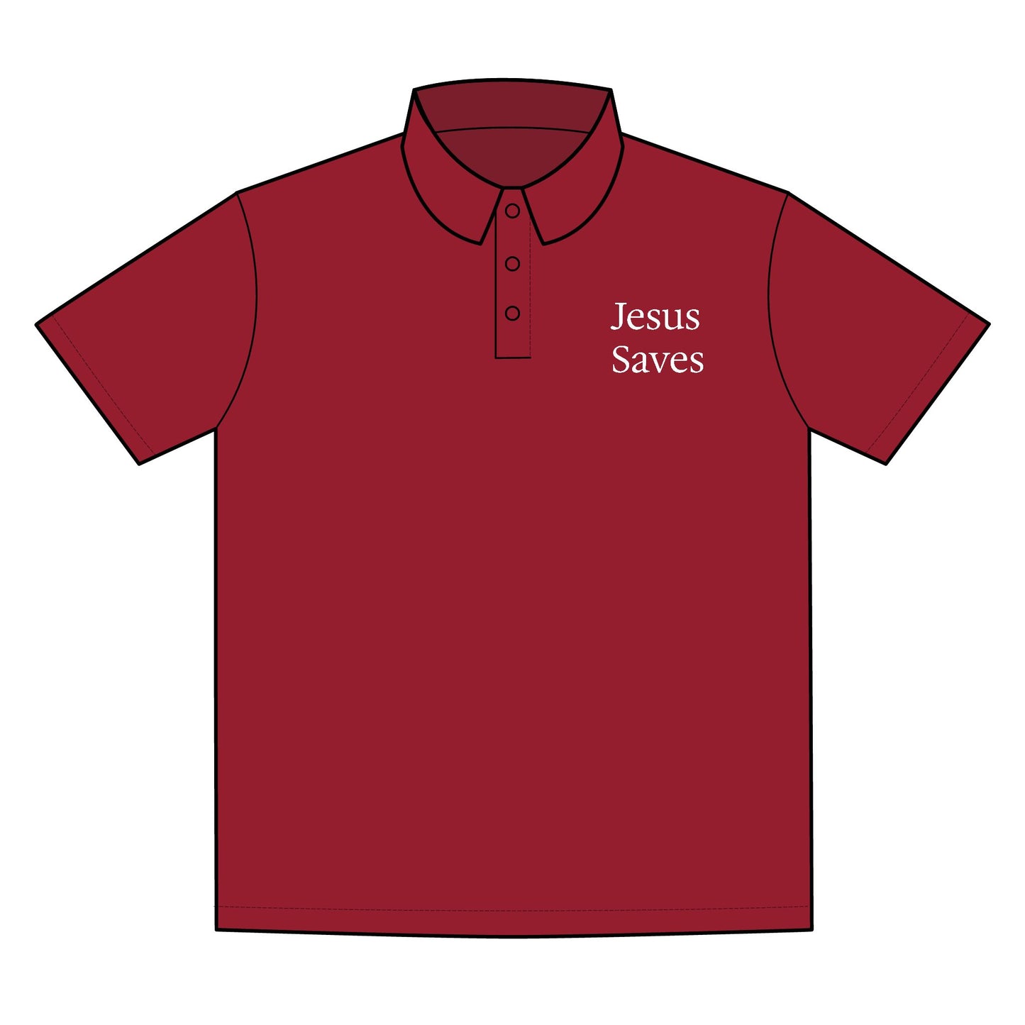 Men's Jesus Saves Polo