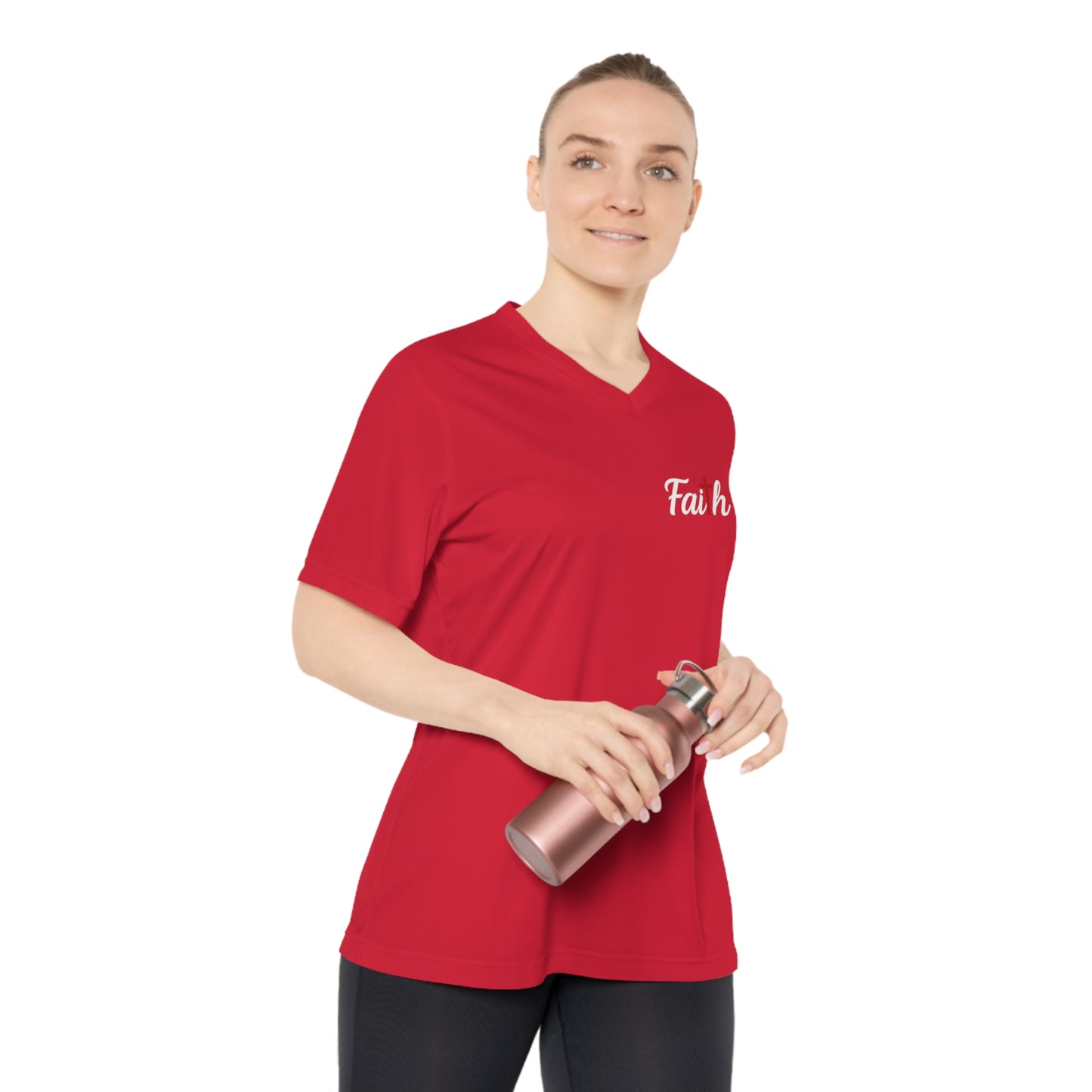 Women's Performance FAITH V-Neck T-Shirt