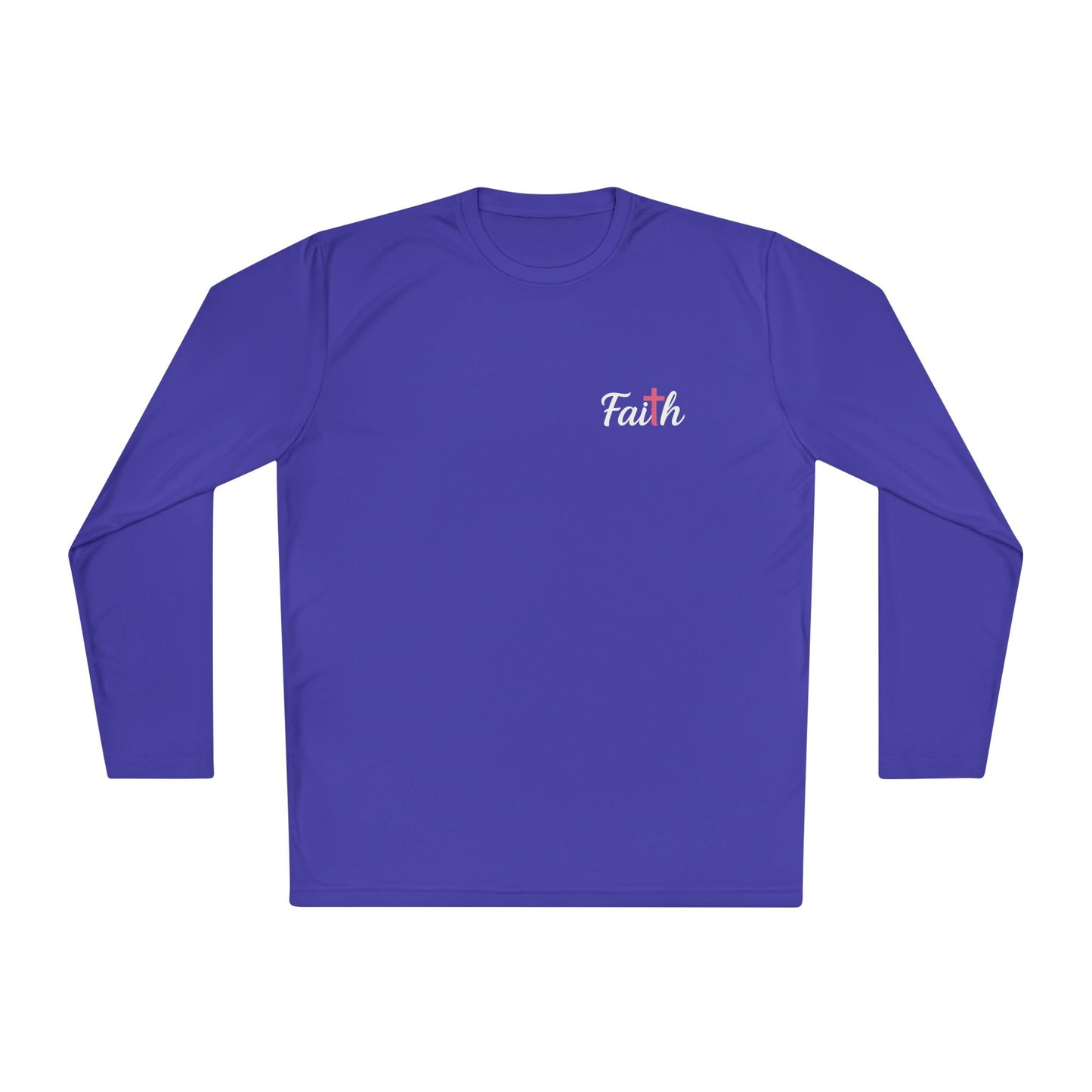 Women's Longsleeve Pink-Cross Faith Tee