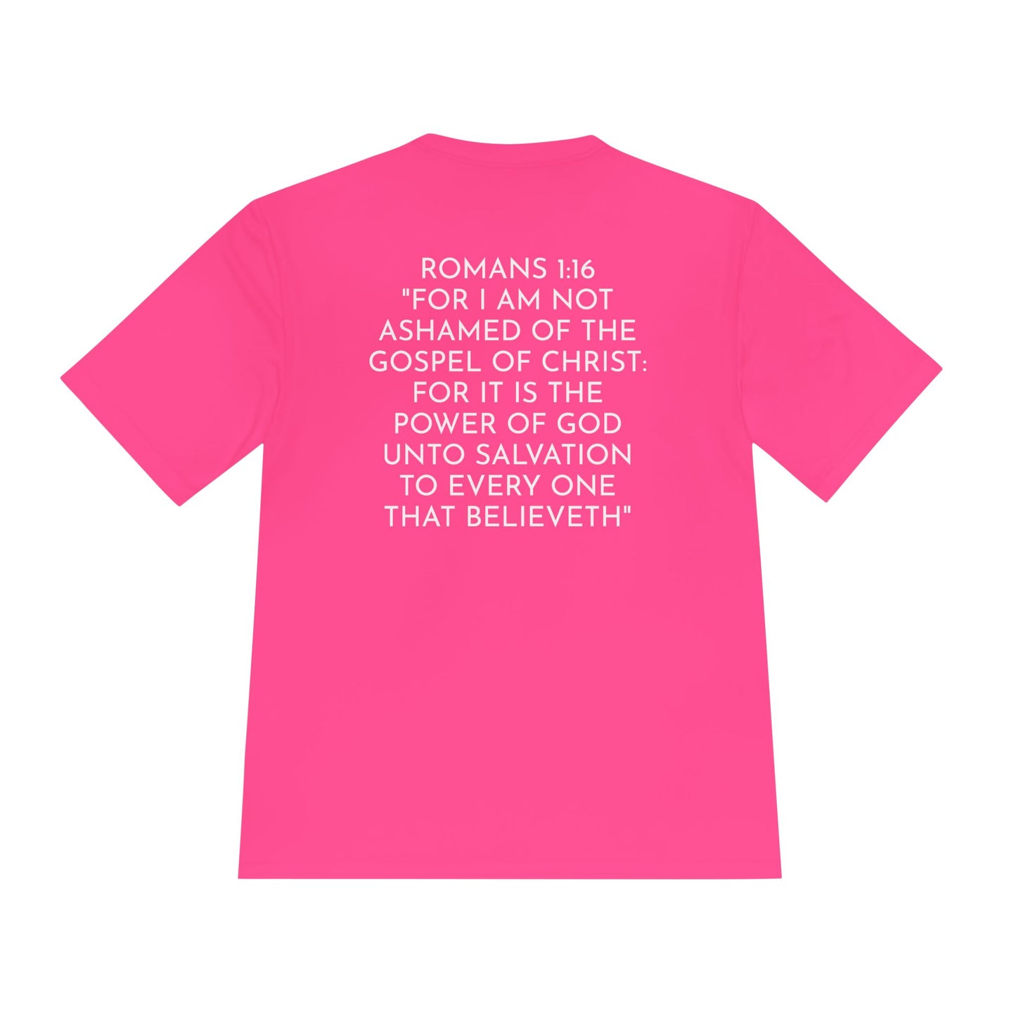 NO QR CODE Believe the Gospel of Christ Performance Shirt