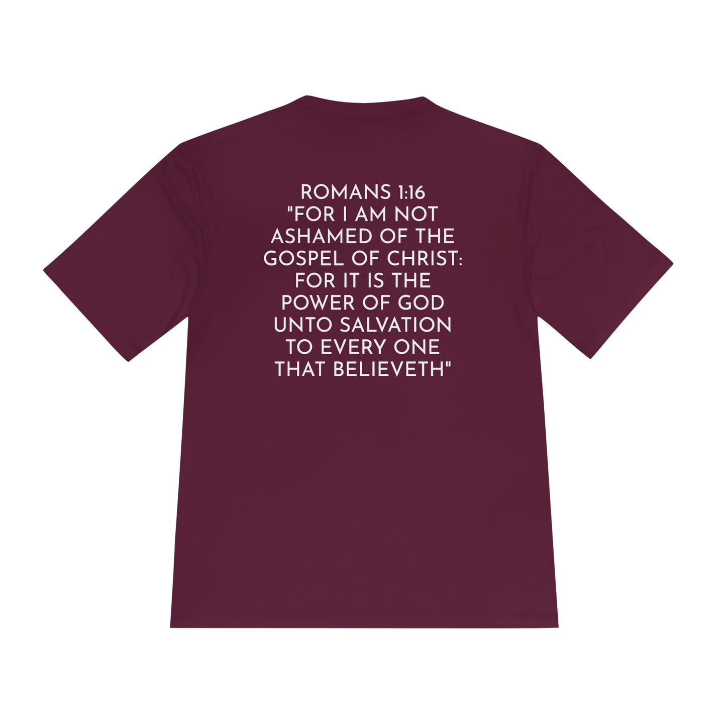 NO QR CODE Believe the Gospel of Christ Performance Shirt