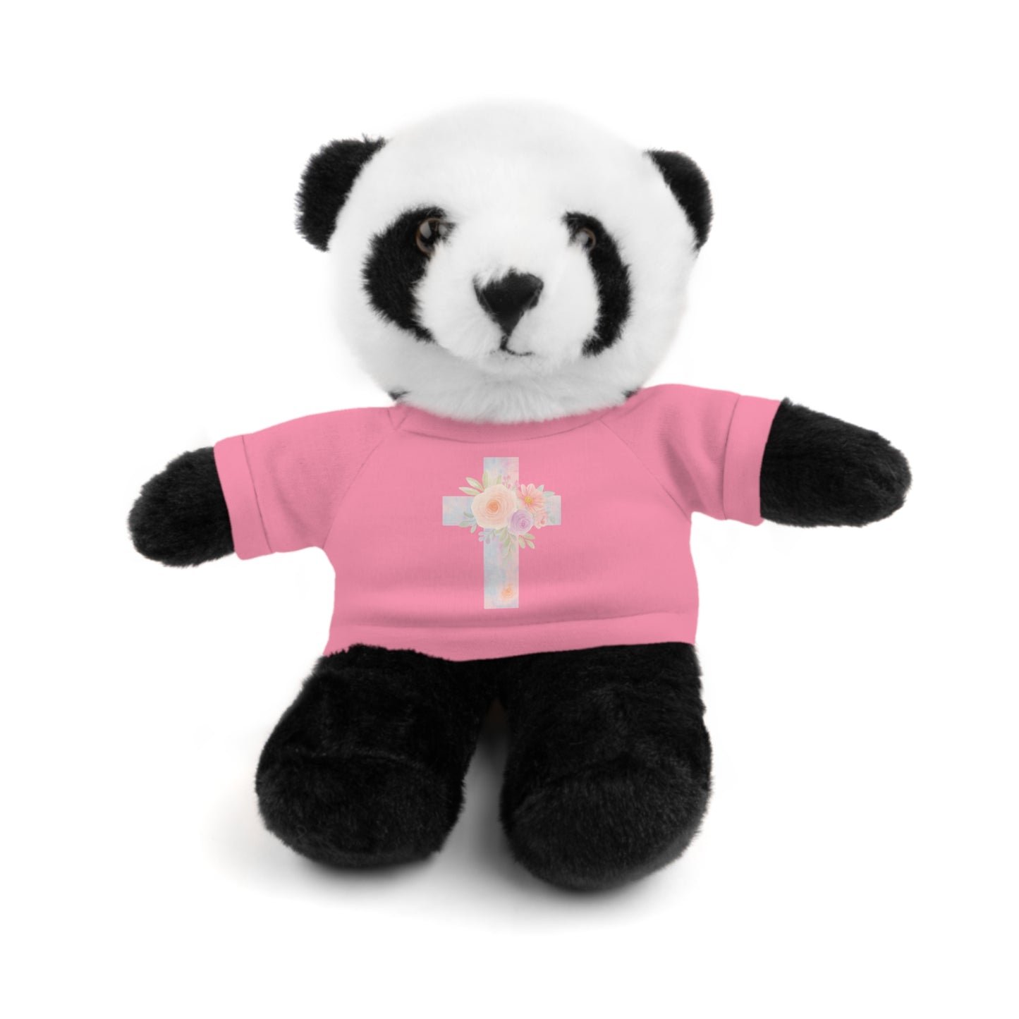 Stuffed Animal Plush Toy with Cross Tee
