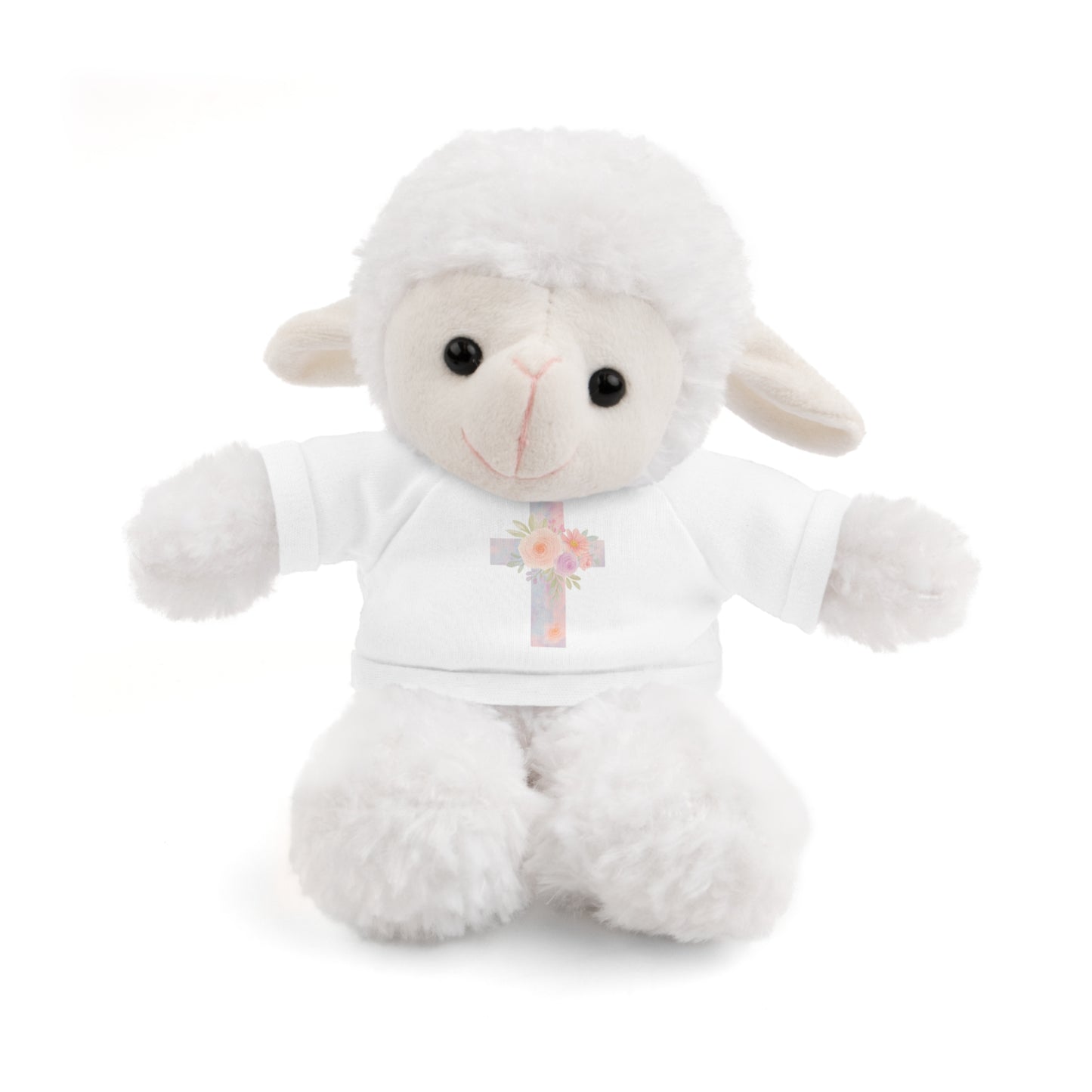 Stuffed Animal Plush Toy with Cross Tee