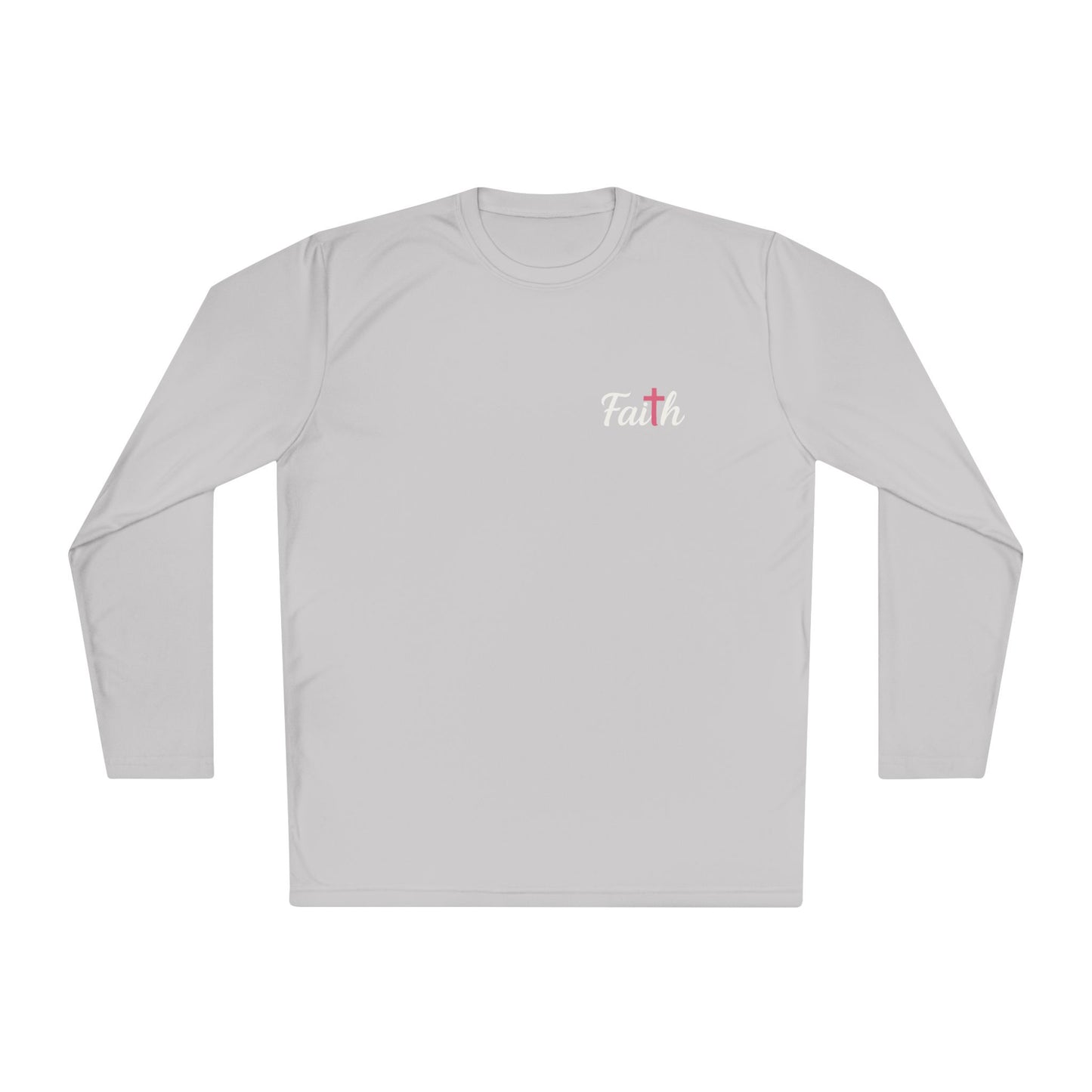 Women's Longsleeve Pink-Cross Faith Tee
