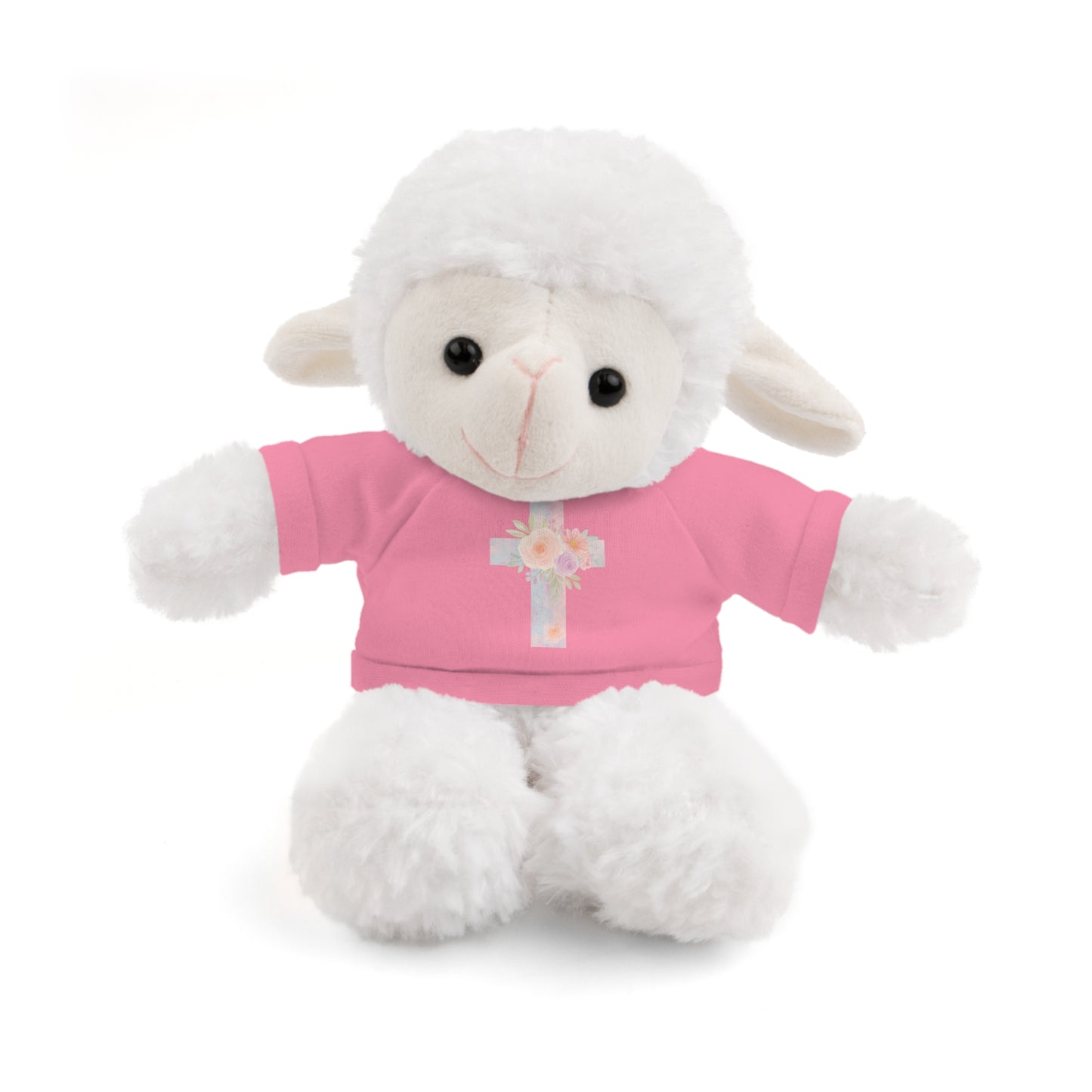Stuffed Animal Plush Toy with Cross Tee