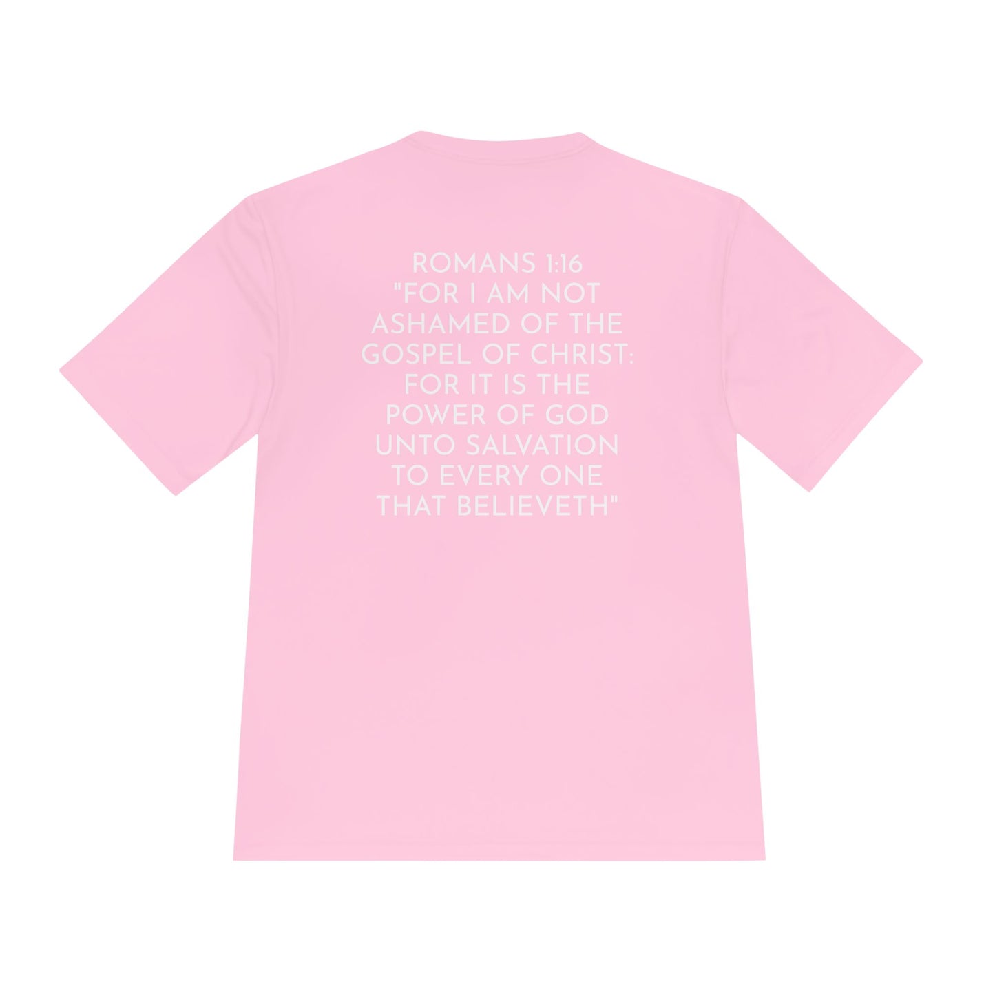 NO QR CODE Believe the Gospel of Christ Performance Shirt