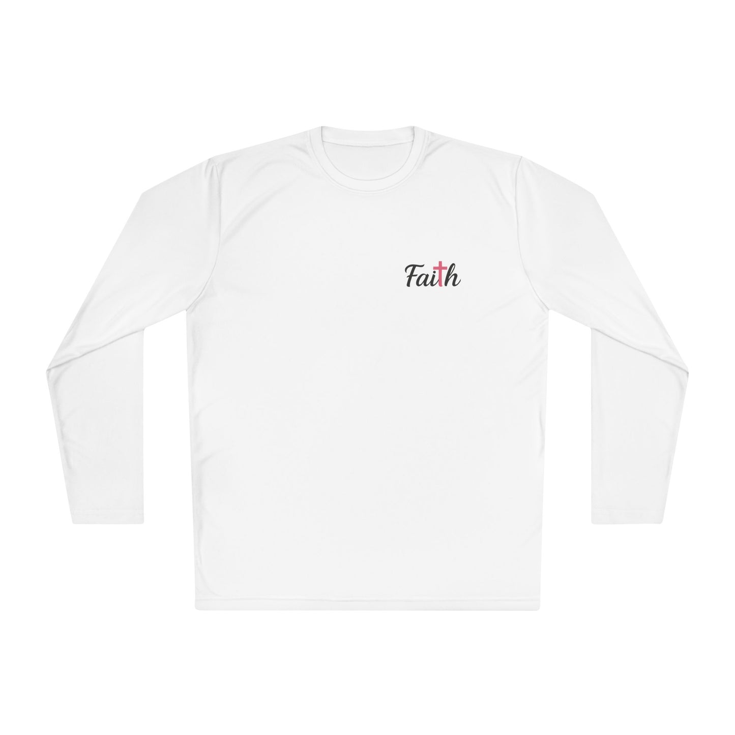 Women's Longsleeve Pink-Cross Faith Tee