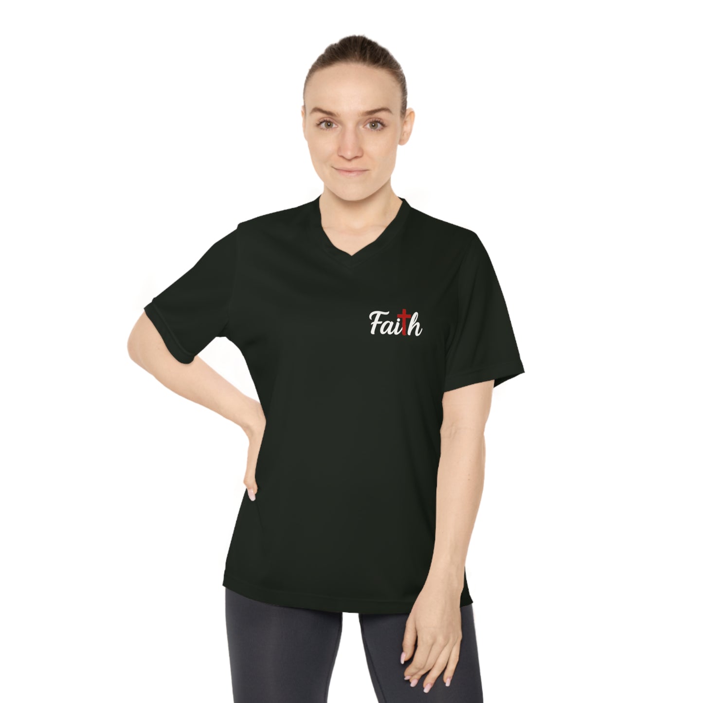 Women's Performance FAITH V-Neck T-Shirt