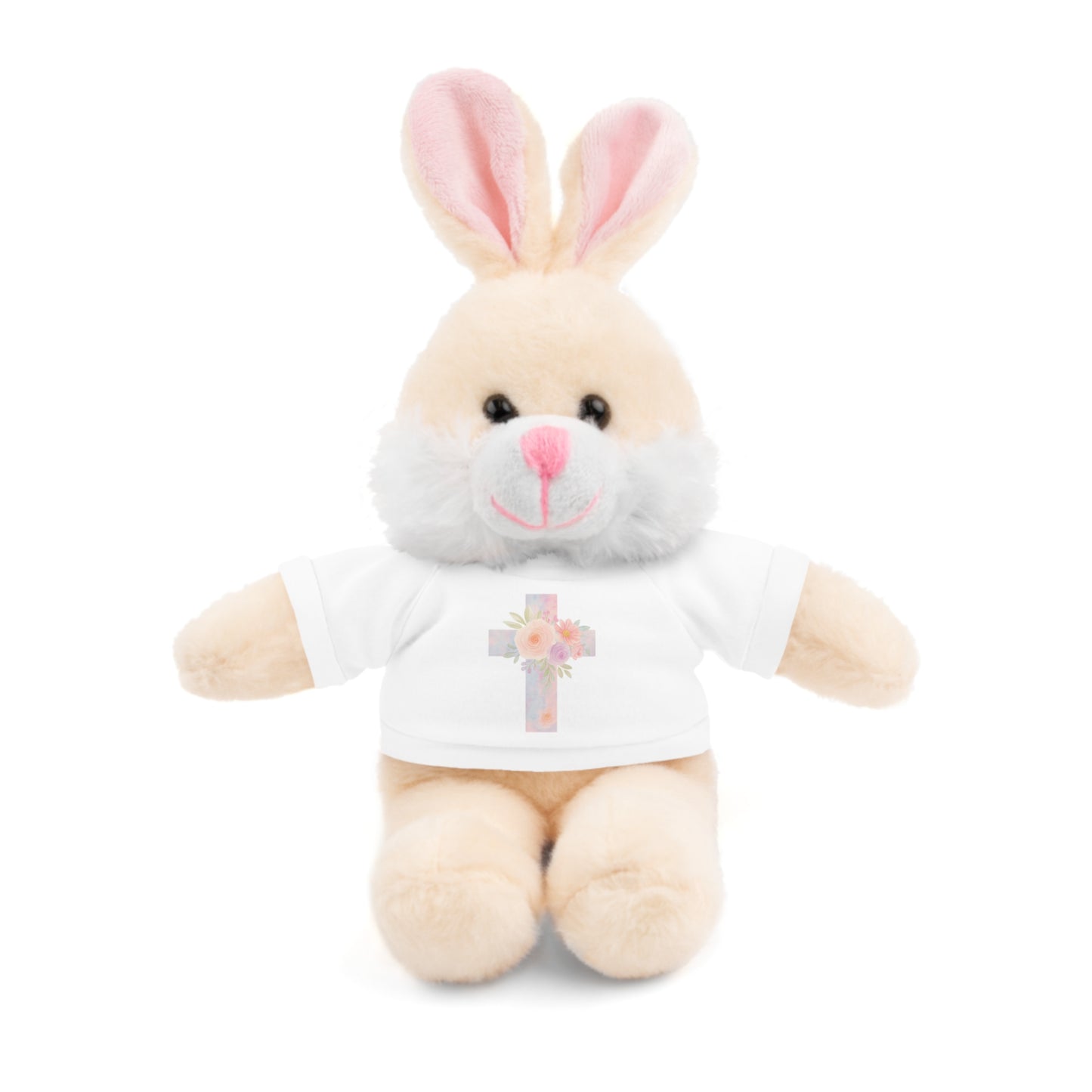 Stuffed Animal Plush Toy with Cross Tee