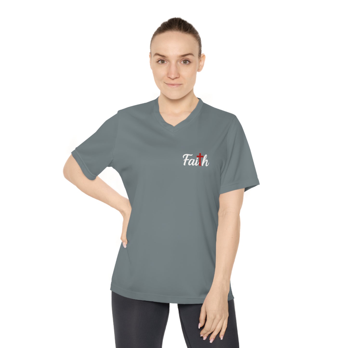 Women's Performance FAITH V-Neck T-Shirt