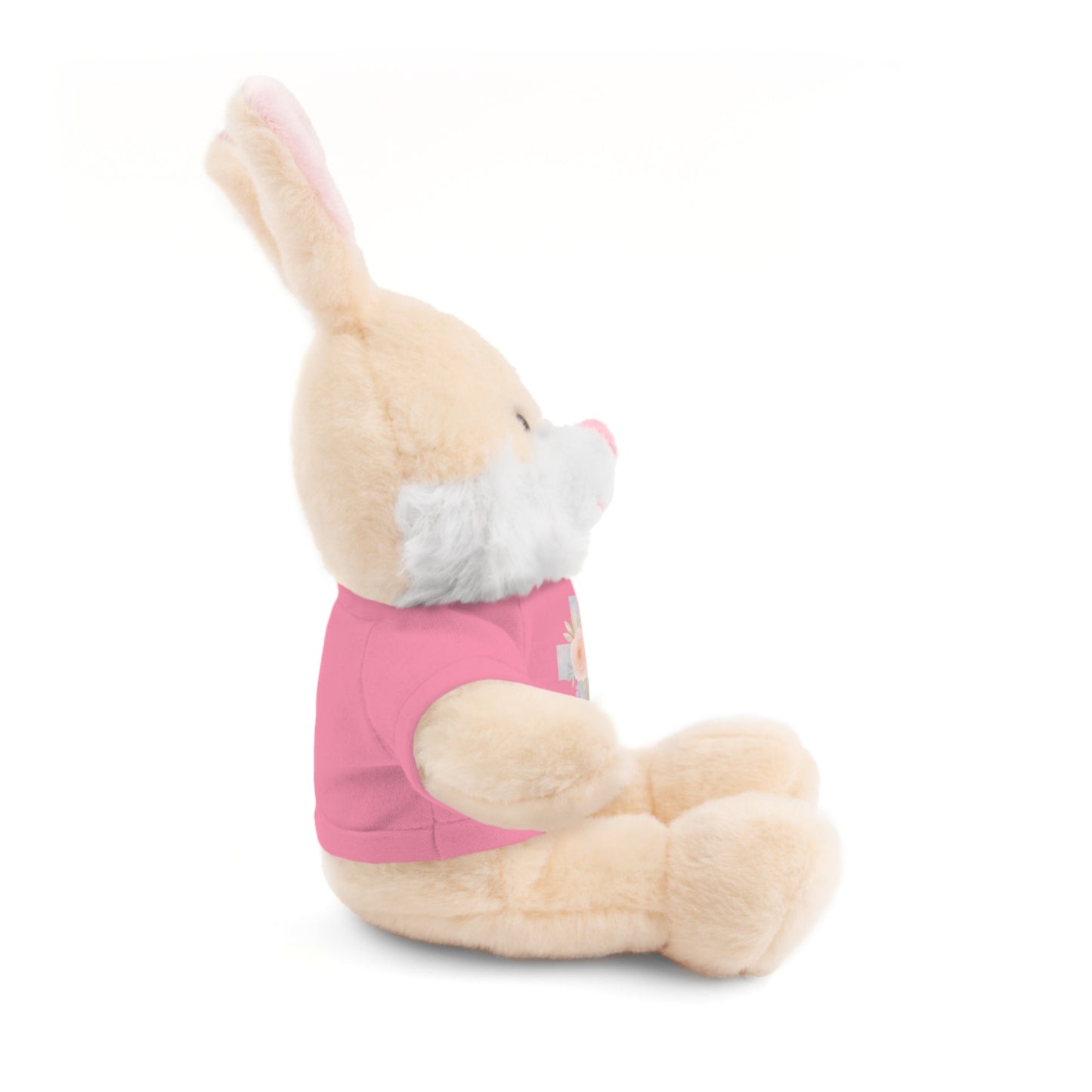 Stuffed Animal Plush Toy with Cross Tee
