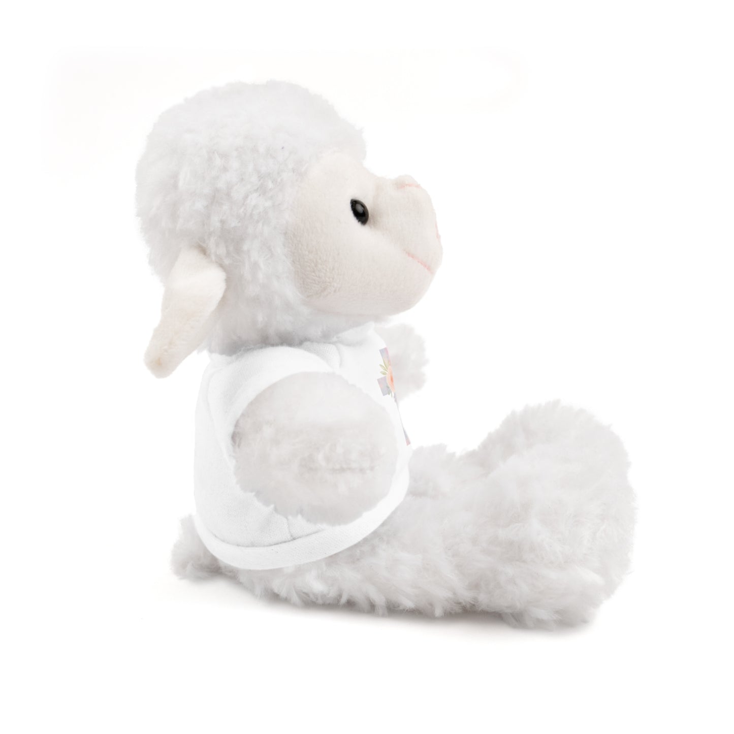 Stuffed Animal Plush Toy with Cross Tee