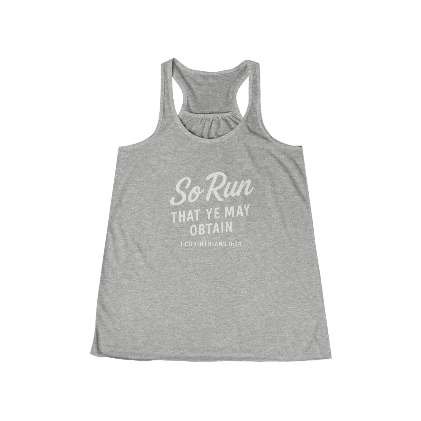 So Run That Ye May Obtain Women's Racerback Tank