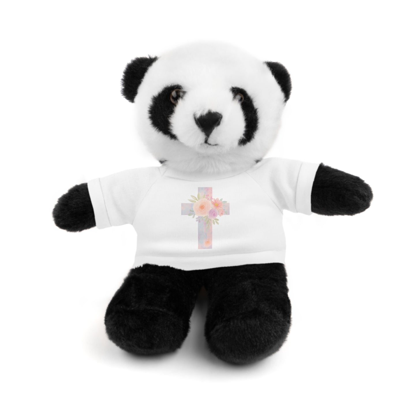 Stuffed Animal Plush Toy with Cross Tee
