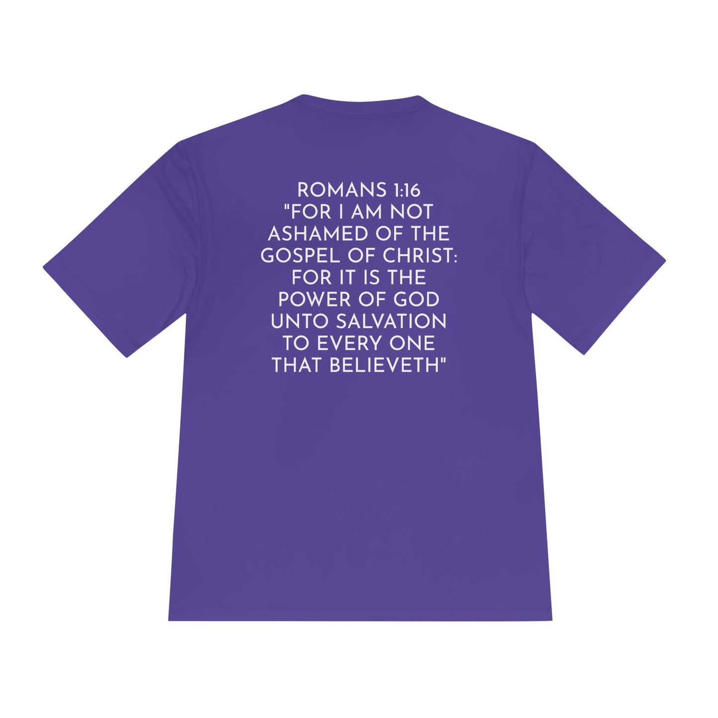 NO QR CODE Believe the Gospel of Christ Performance Shirt