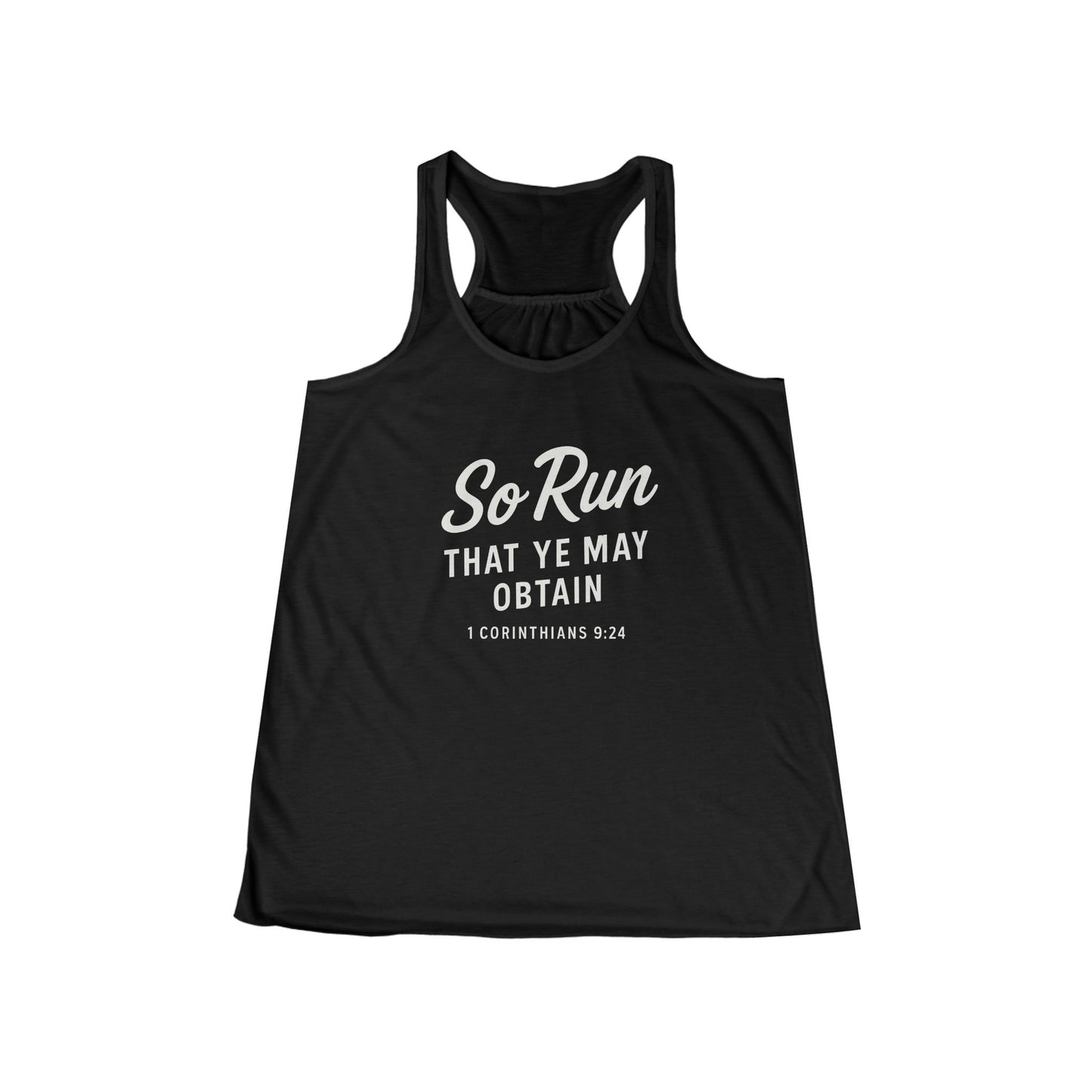 So Run That Ye May Obtain Women's Racerback Tank
