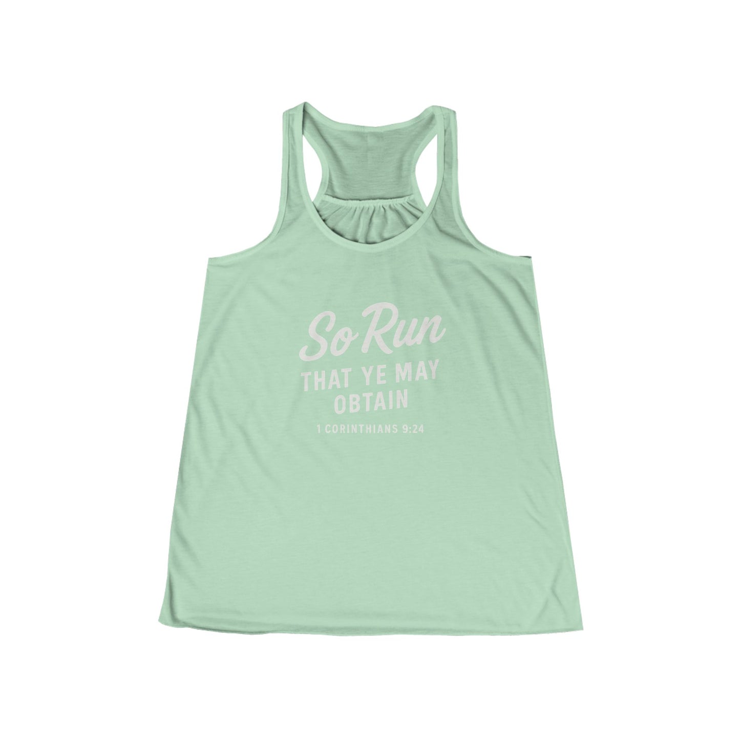 So Run That Ye May Obtain Women's Racerback Tank