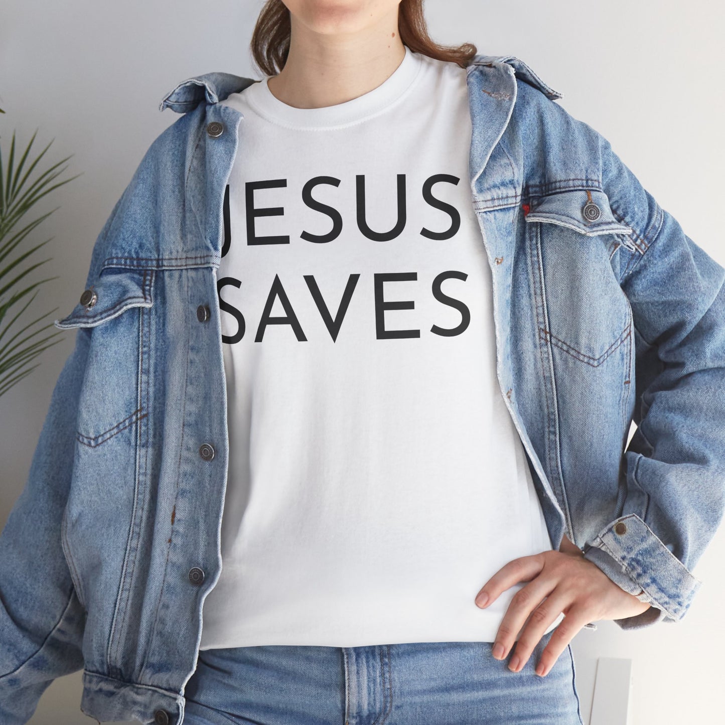 Unisex Jesus Saves Cotton Tee