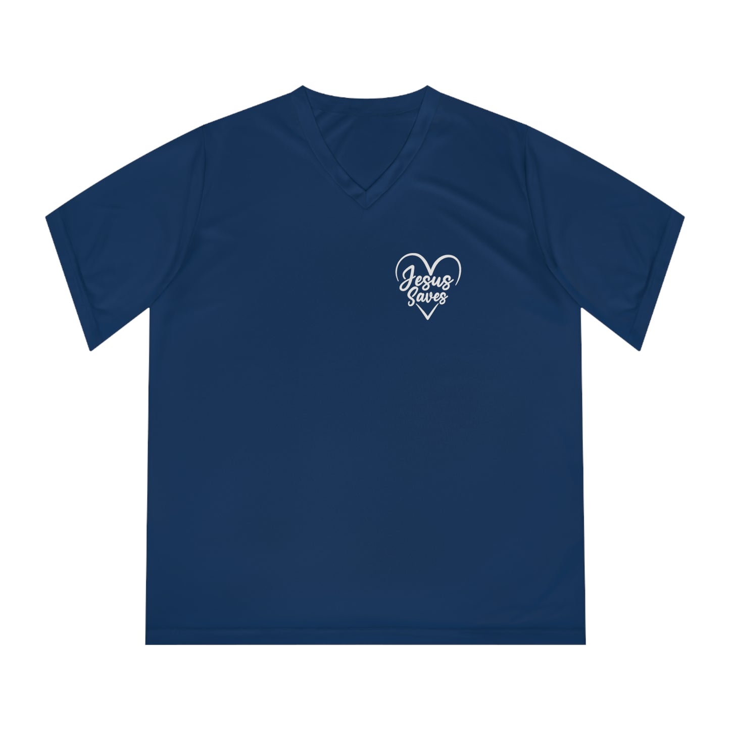 Women's Performance JESUS SAVES V-Neck T-Shirt