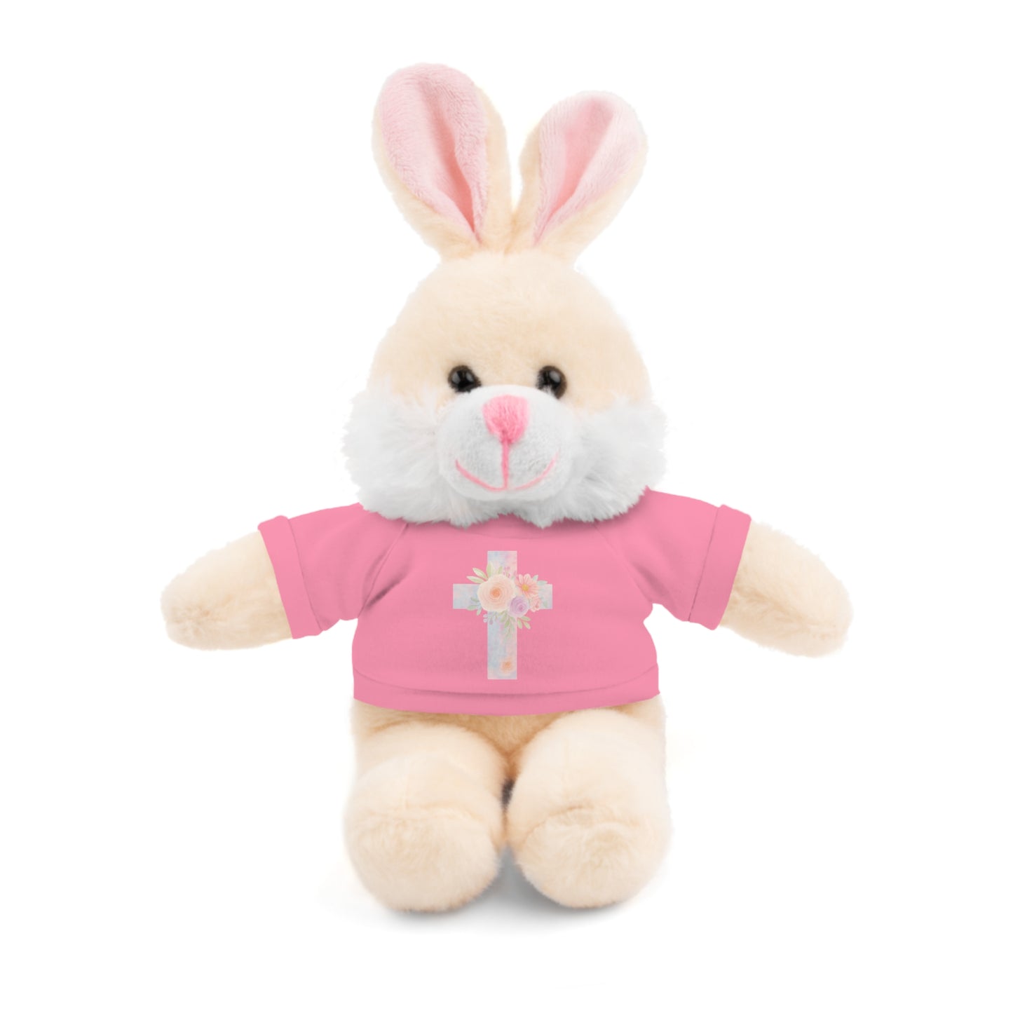 Stuffed Animal Plush Toy with Cross Tee