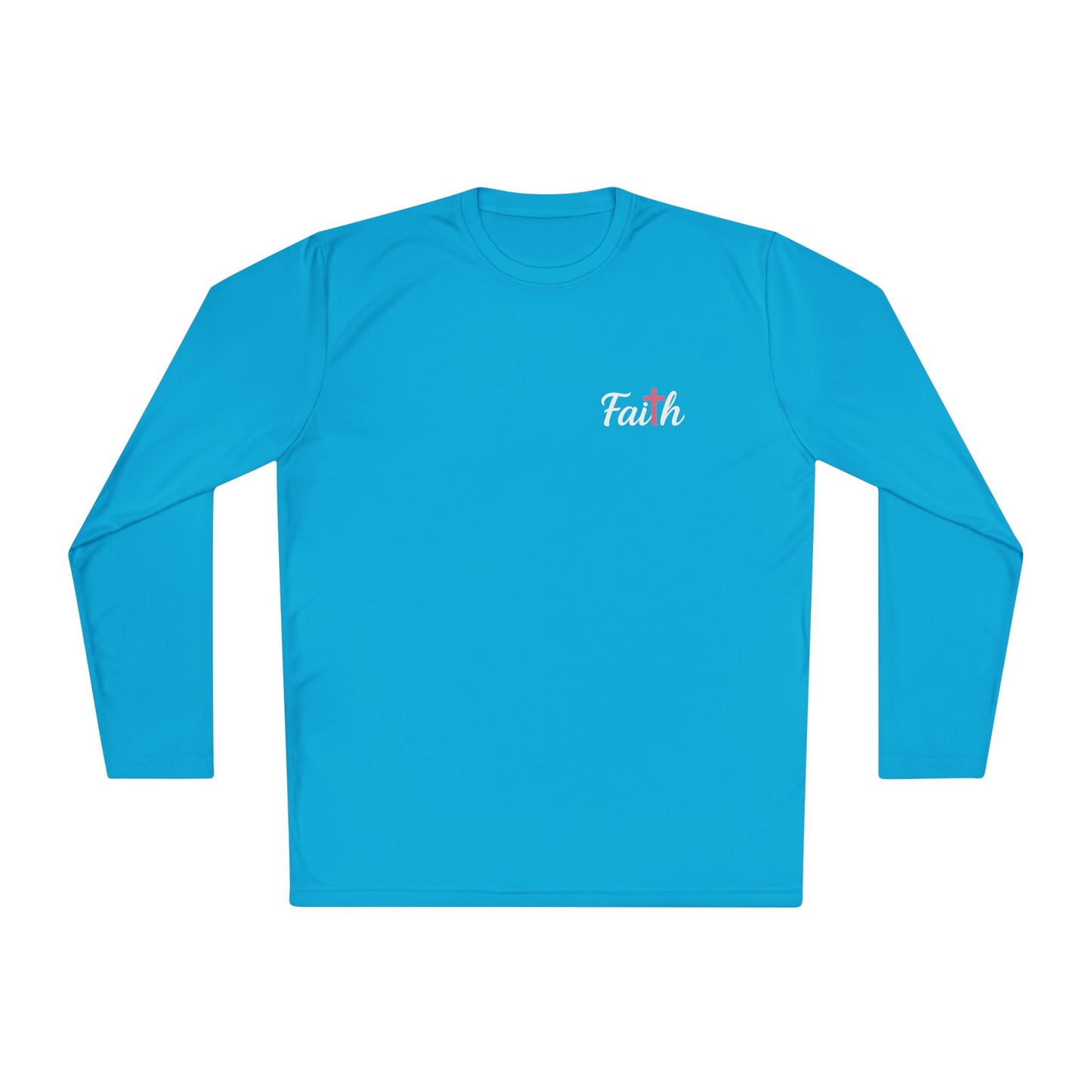 Women's Longsleeve Pink-Cross Faith Tee