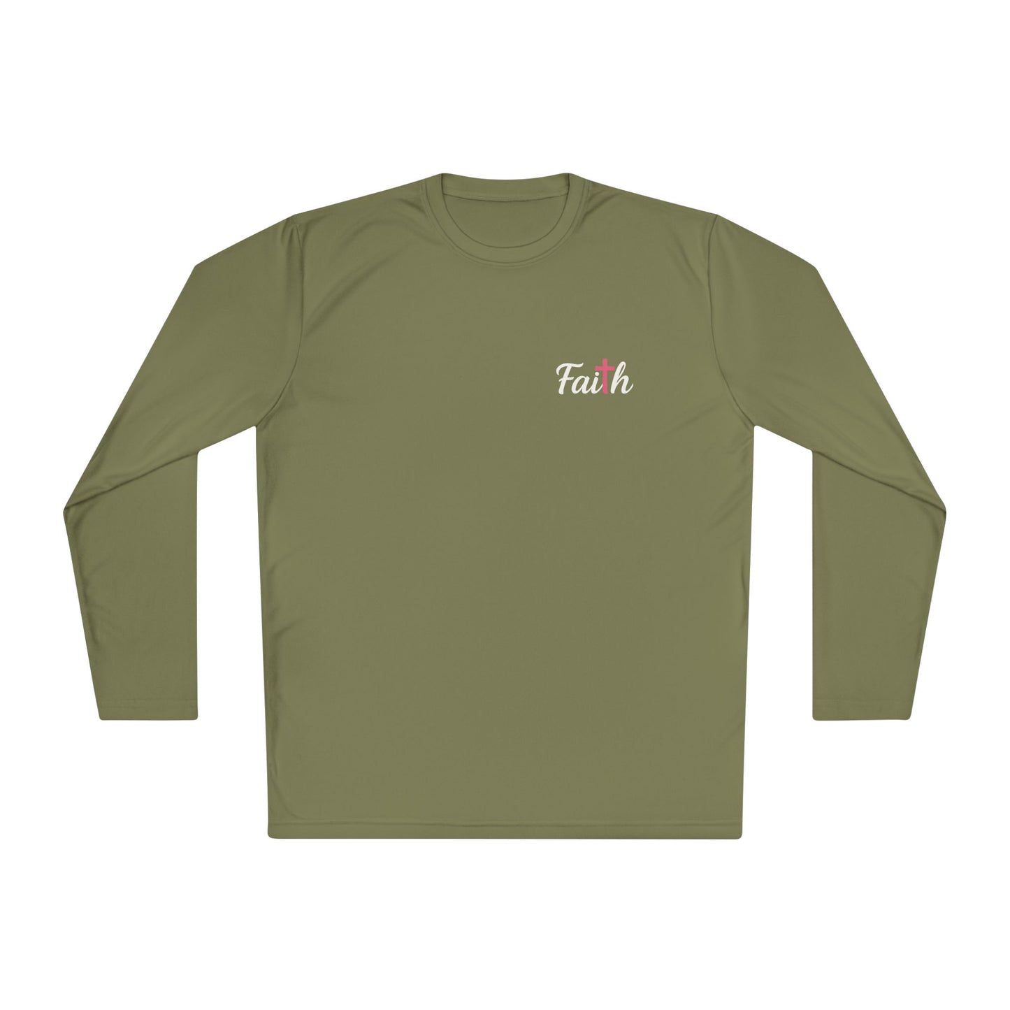 Women's Longsleeve Pink-Cross Faith Tee